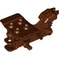 Lego Vehicle Body, Tricycle Top with Reddish Brown Chassis