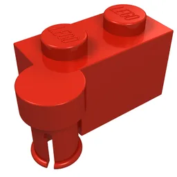 Hinge Brick 1 x 4 [Upper] / Red