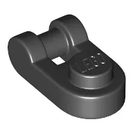 Plate Special 1 x 1 Rounded with Handle / Black