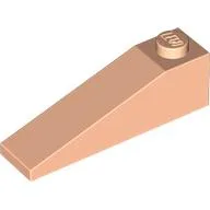 Brick Sloped 18° 4 x 1 / Light Nougat