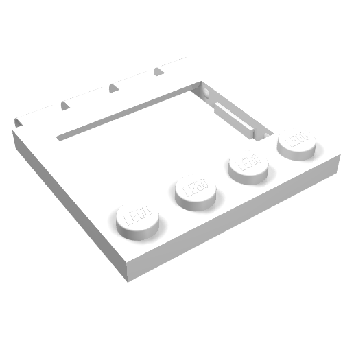 Lego Hinge Vehicle Roof 4 x 4 Sunroof with Ledges