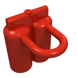 Minifig Neckwear Airtanks / Red