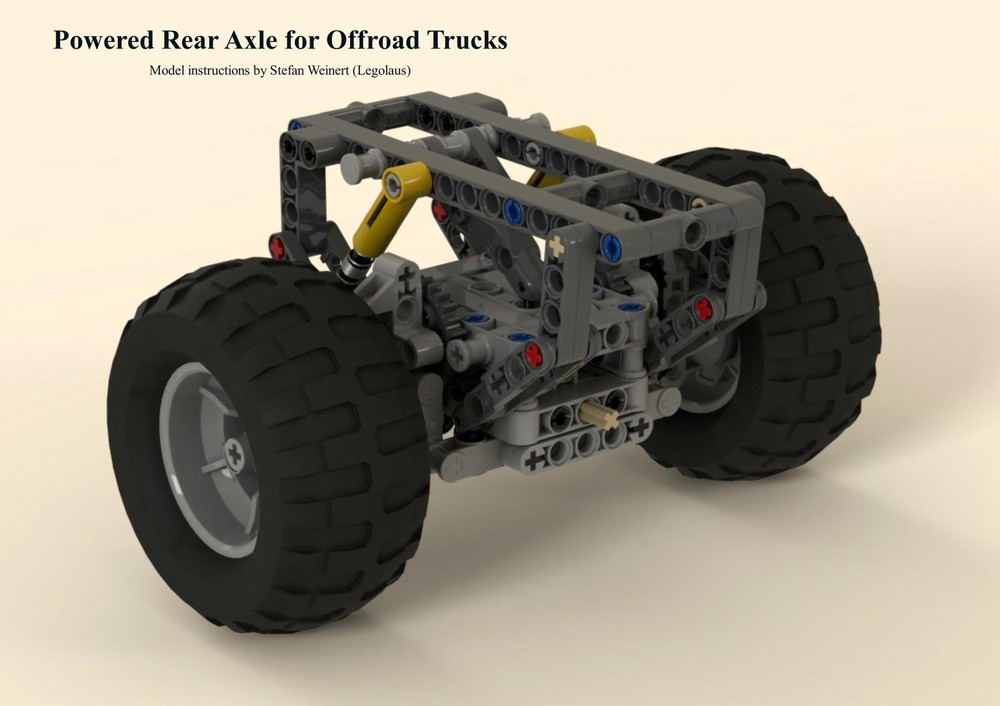 Lego Powered Rear Axle for Offroad Vehicles