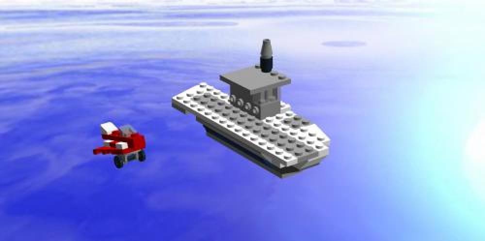 Lego Aircraft Carrier and Fighter
