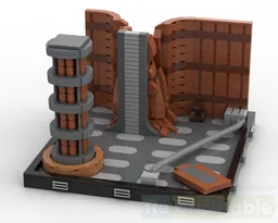 Duel on Geonosis diorama