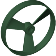Lego Large Figure Spinner / Propeller without Code (Rhotuka) [Plain] / Dark Green