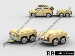 2-axle trailer for 10271 Fiat 500