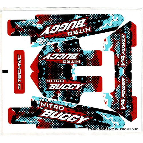 Lego Sticker Sheet for Set 8048-1 / [No Color/Any Color]