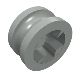 Technic Bush 1/2 Smooth with Axle Hole Reduced / Light Gray