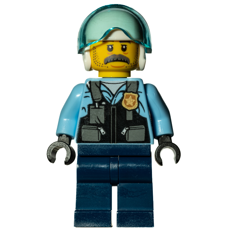 Lego Sam Grizzled, Helmet and Visor