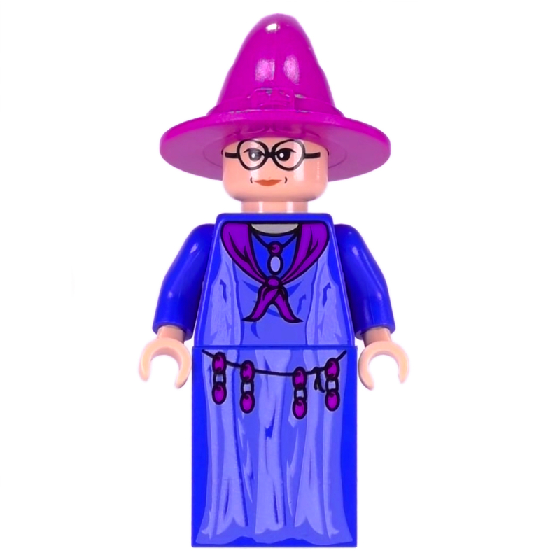 Lego Professor Sybill Trelawney, Blue Robe, Light Purple Hat