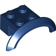 Lego Wheel Arch, Mudguard 4 x 2 1/2 x 1 / Dark Blue