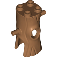 Lego Costume Tree Trunk with Branch, Hole for Face / Medium Nougat