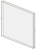Glass for Window 1 x 4 x 3