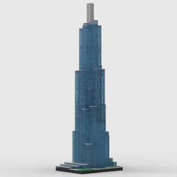 Vincom Landmark 81 at 1/650th Scale