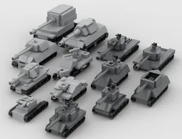 Micro Tanks for Micro Brick Battle
