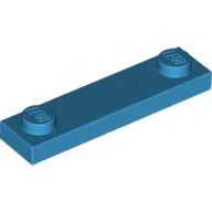 Plate Special 1 x 4 with 2 Studs, 3 Bottom Tubes / Dark Azure