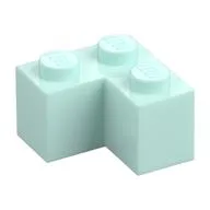 Brick 2 x 2 Corner / Light Aqua
