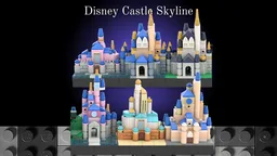 Dísney Castle Skyline