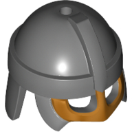 Lego Helmet, Viking with Gold Trim