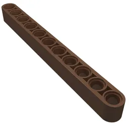 Technic Beam 1 x 11 Thick / Brown