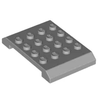 Brick Sloped 4 x 6 x 2/3 Double / Light Bluish Gray