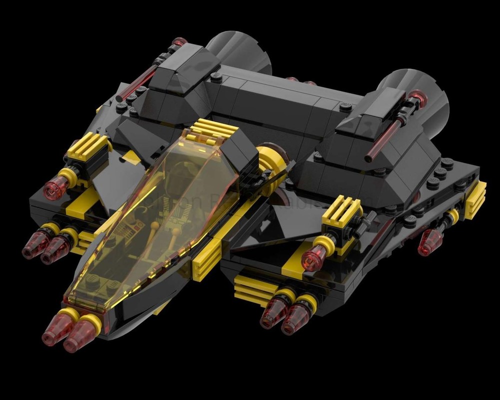 Lego Blacktron Fighter with Heavy Fighter Module
