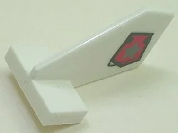 Tail Shuttle, Small with Space Police 3 Badge Pattern on Both Sides (Stickers) - Sets 5980 / 5981