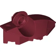 Large Figure Foot, with Rotation Joint Ball Half [Vertical Side] / Dark Red