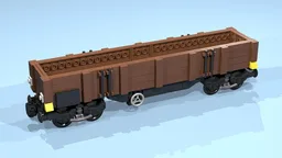 8-Wheel Open Wagon (SNOT, brown)