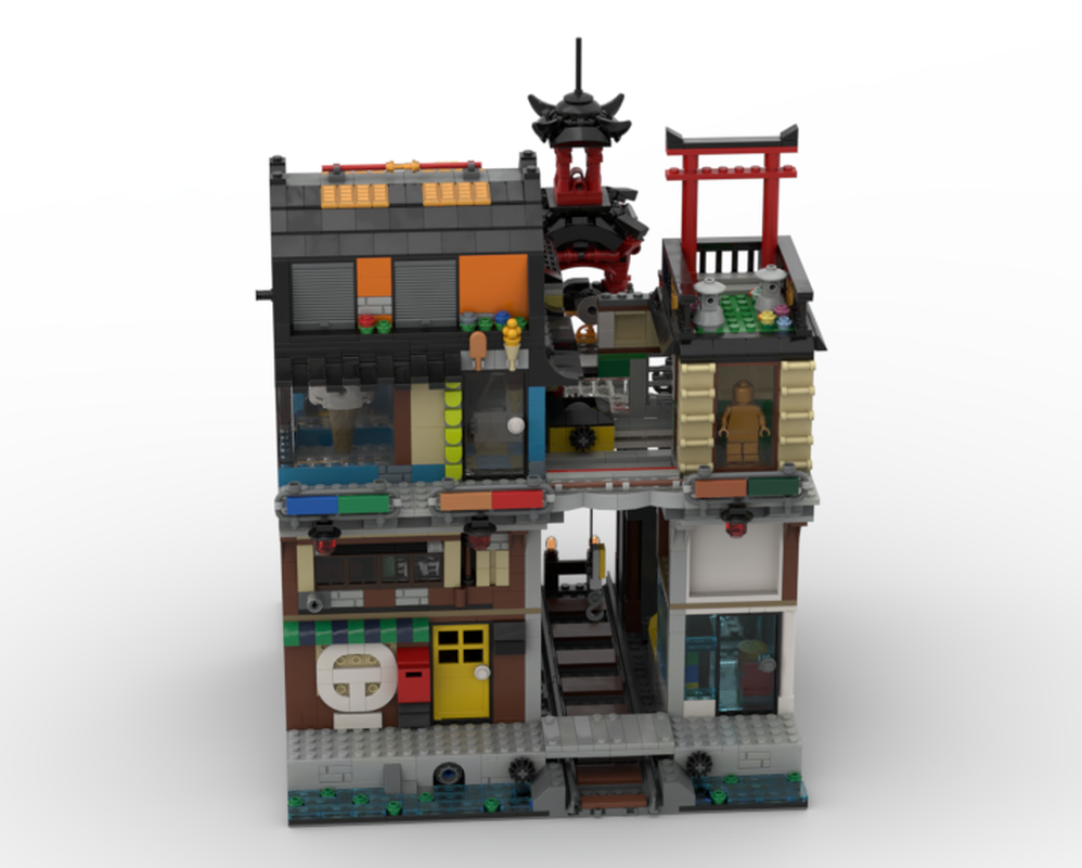 Lego The ninjago city train dispatching center