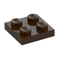 Lego Plate 2 x 2 / Dark Brown