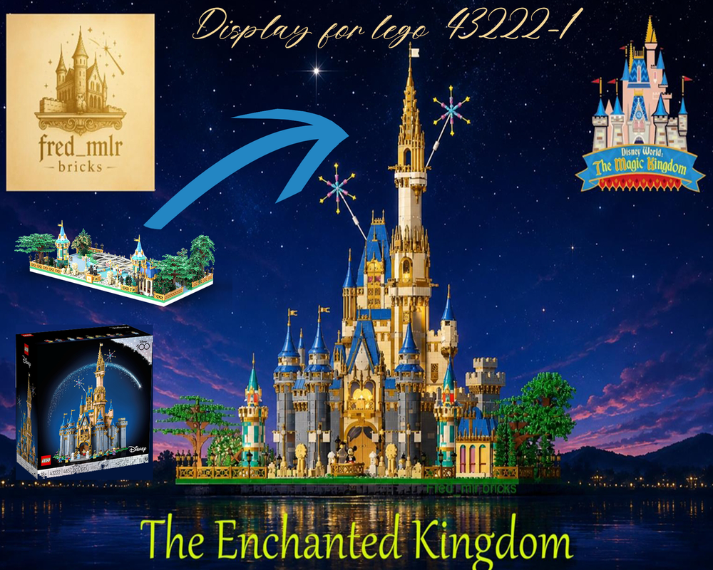 Lego Magic kingdom castle display for 43222-1 (3531 pieces)