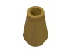 Cone 1 x 1 [Top Groove] / Pearl Gold