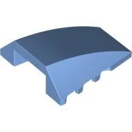 Brick Wedged, Curved 4 x 4 No Top Studs / Medium Blue