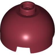 Lego Brick Round 2 x 2 Dome Top, Vented Stud / Dark Red
