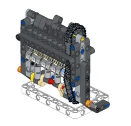 Lego Technic Authentic 8V OHC Inline 4 Engine