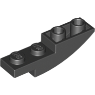 Lego Brick Curved Inverted 4 x 1 / Black