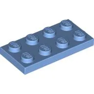 Plate 2 x 4 / Medium Blue