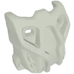 Large Figure Mask Krana Su / Pearl Very Light Gray