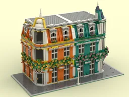 Turquoise Separator Corner Facade