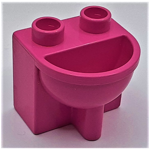 Lego Duplo Bathroom Sink / Medium Dark Pink