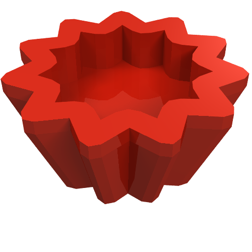 Lego Equipment Cupcake Holder [Kitchen Implements Kit] / Red