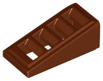 Brick Sloped 18° 2 x 1 x 2/3 with 4 Slots / Grate