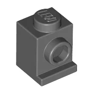 Brick Special 1 x 1 with Headlight / Dark Bluish Gray