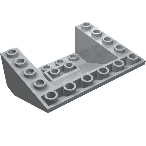 Lego Brick Sloped Inverted 33° 5 x 6 x 2 / Light Bluish Gray