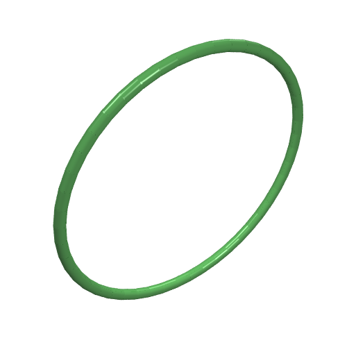 Lego Technic Rubber Belt Medium [24mm ID] [Round Cross Section] / Bright Green