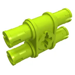 Technic Pin Double with Axle Hole / Lime
