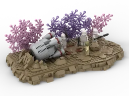 The Clone Wars: Season 1 Episode 1 Ambush Diorama