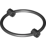 Bar, Ring 7L Diameter, with 2 Axle Connectors / Black
